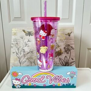 New Hello Kitty Snow Globe Tumbler and Good Vibes Picture